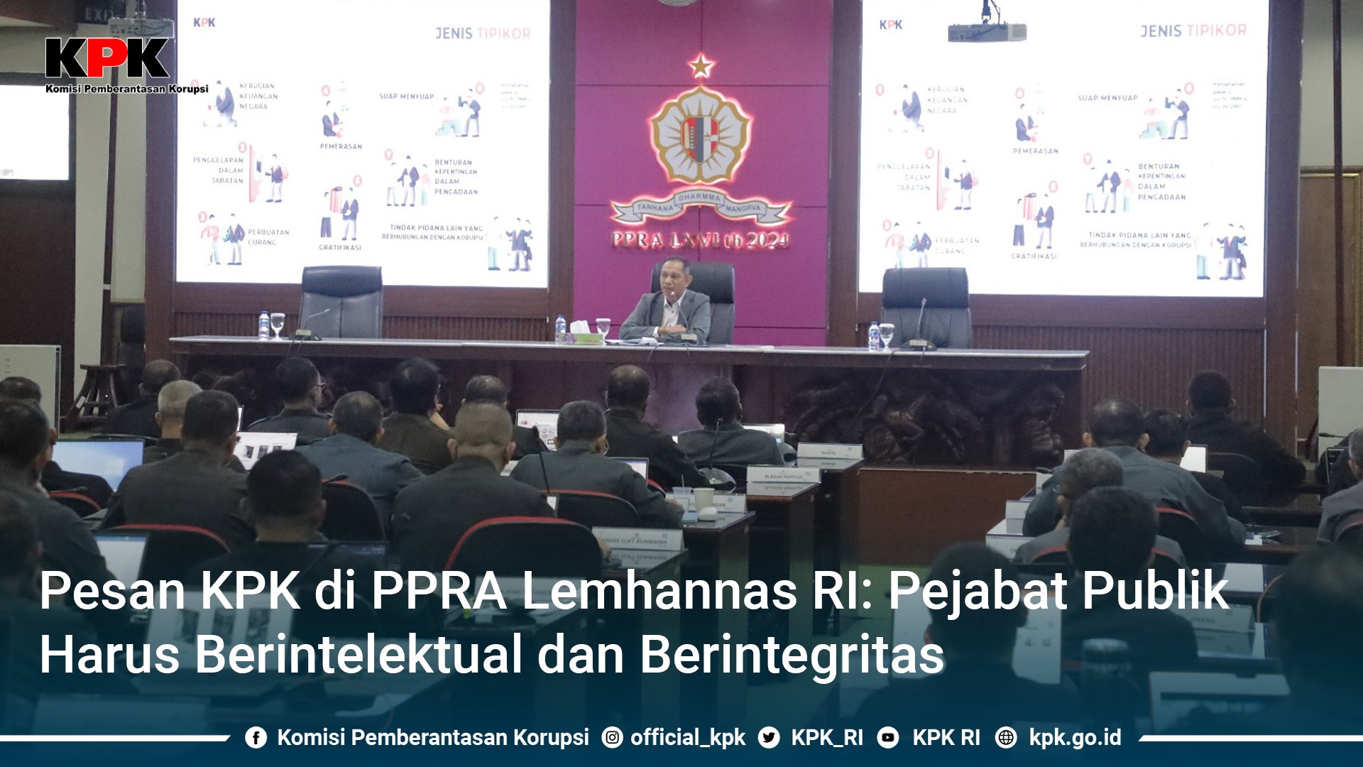 Nurul Ghufron Beri Pembekalan Antikorupsi di Lemhannas RI