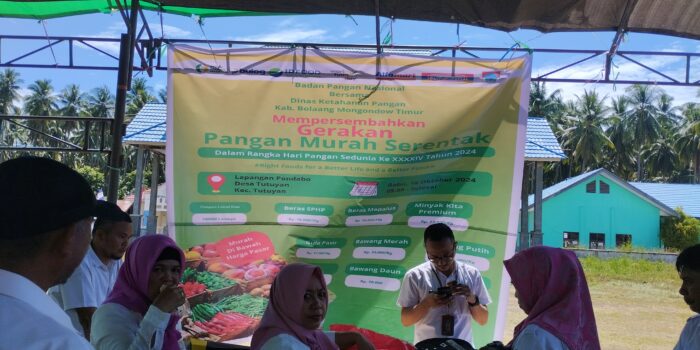 Gerakan Pangan Murah Serentak di Boltim dalam Rangka Hari Pangan Sedunia ke-44