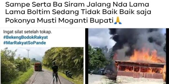 Kebakaran di Bongkudai Boltim Rumah Warga Habis Terbakar Pemadam Tak Kunjung Datang