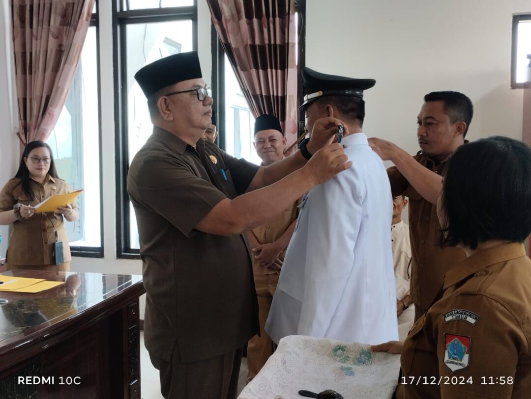 Hapit Kadengkang Dilantik sebagai Pj Kepala Desa Loyow