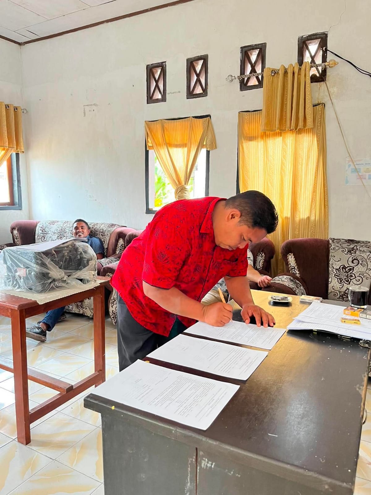 FOTO : musyawarah penetapan anggota BPD desa dodap pantai