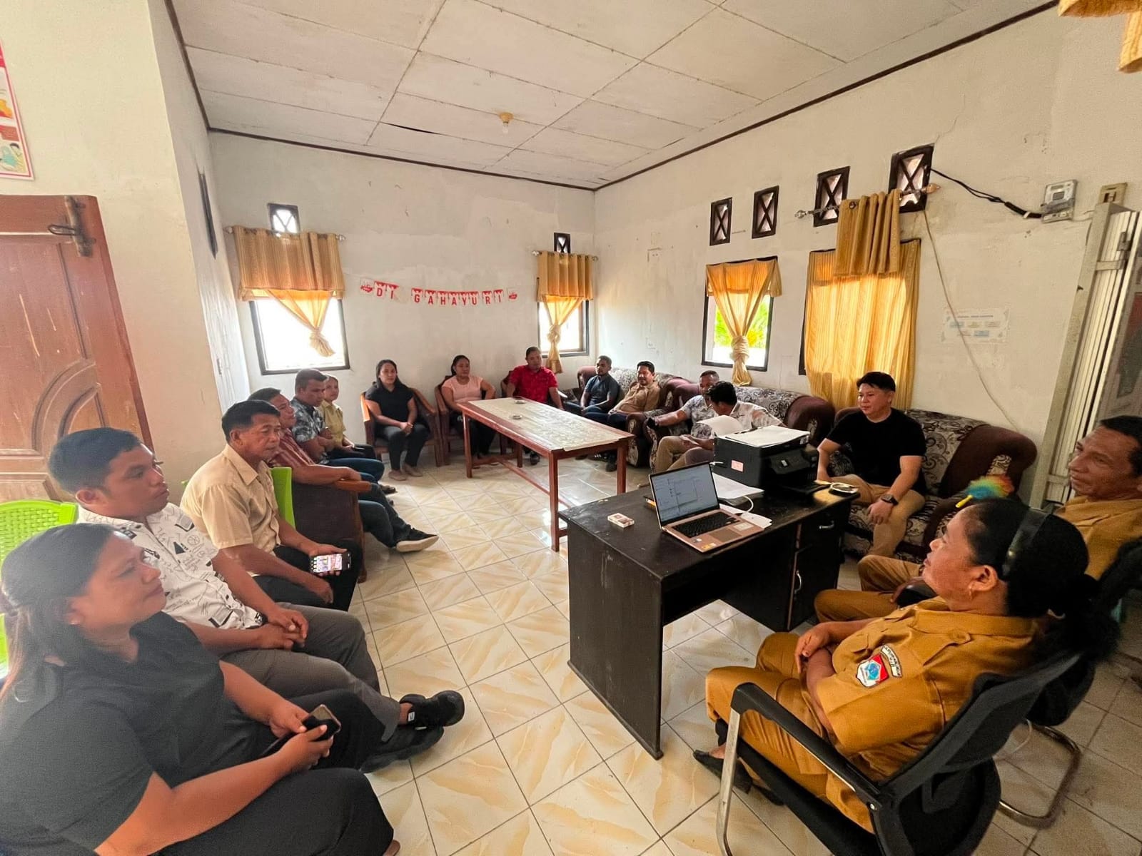 FOTO : musyawarah penetapan anggota BPD desa dodap pantai