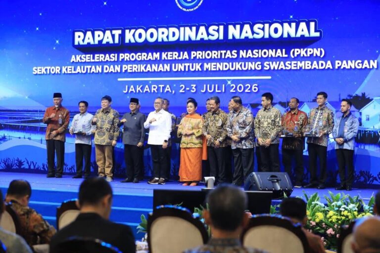 Bupati Oskar Manoppo menghadiri Rakornas Kelautan dan Perikanan KKP di Jakarta.