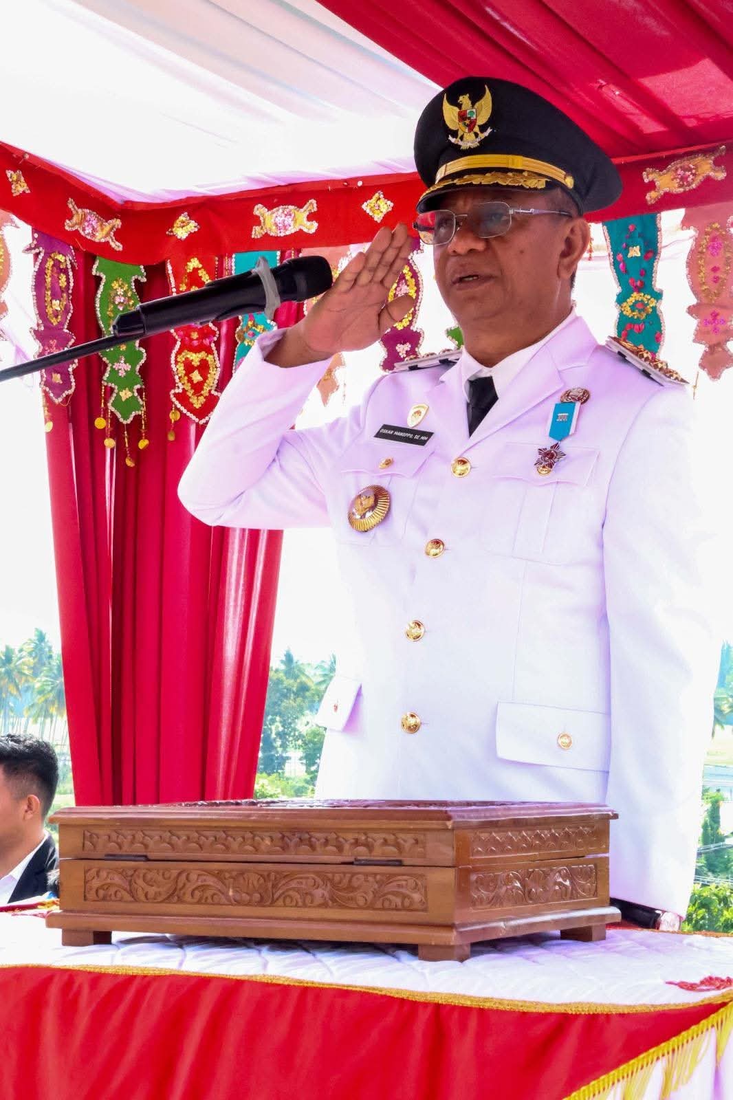 HUT ke-81 RI di Boltim, Bupati Oskar Ajak Masyarakat Perkuat Persatuan dan Gotong Royong