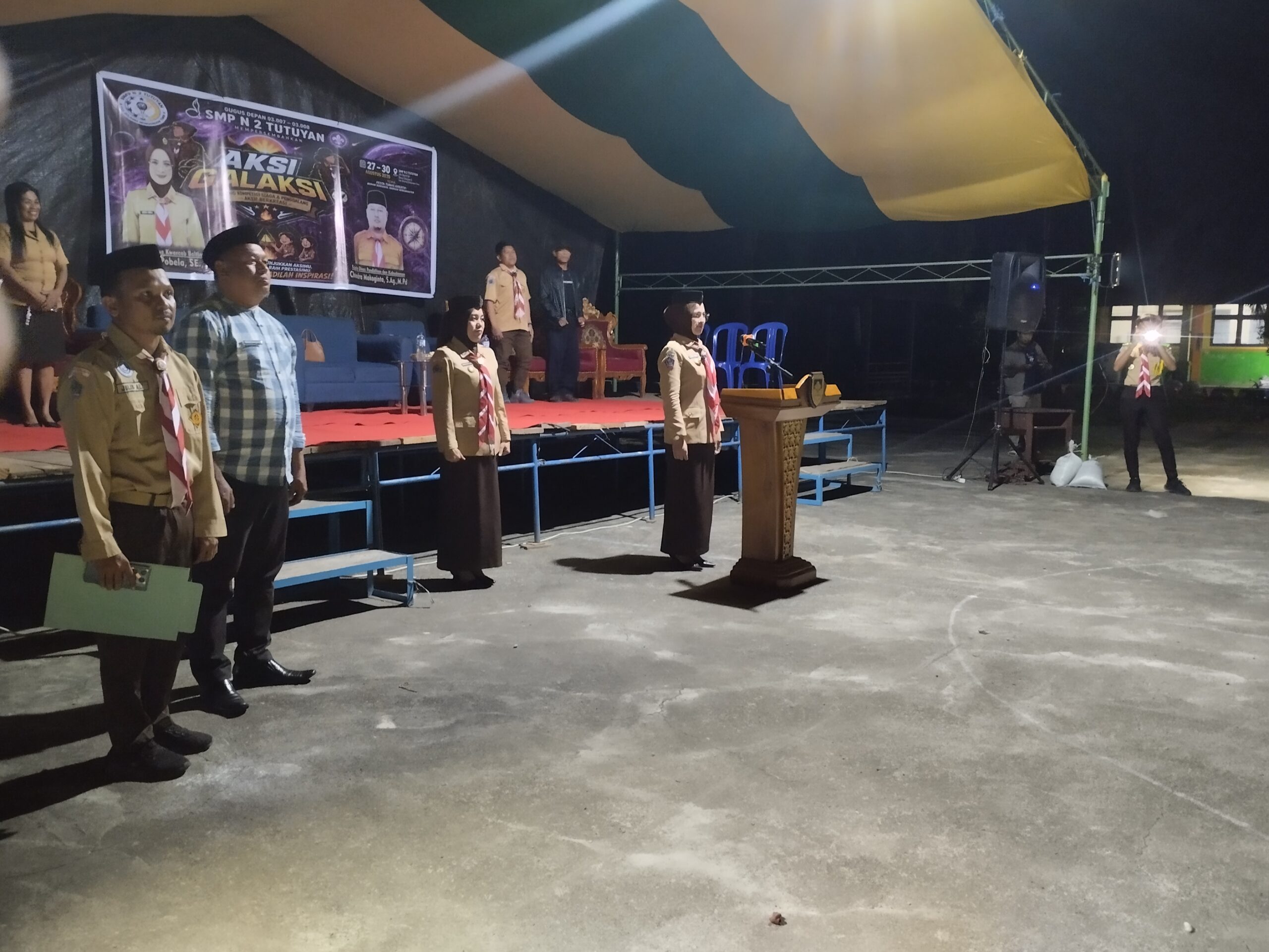 Nyonya Rosita Manoppo Pobela Buka Aksi Galaksi Pramuka Boltim